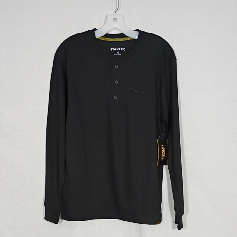 NWT Stanley Black Long Sleeve HW Crew Mens Size Medium Work
